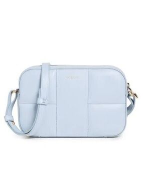 DeMellier Quilted Panel Crossbody in Baby Blue